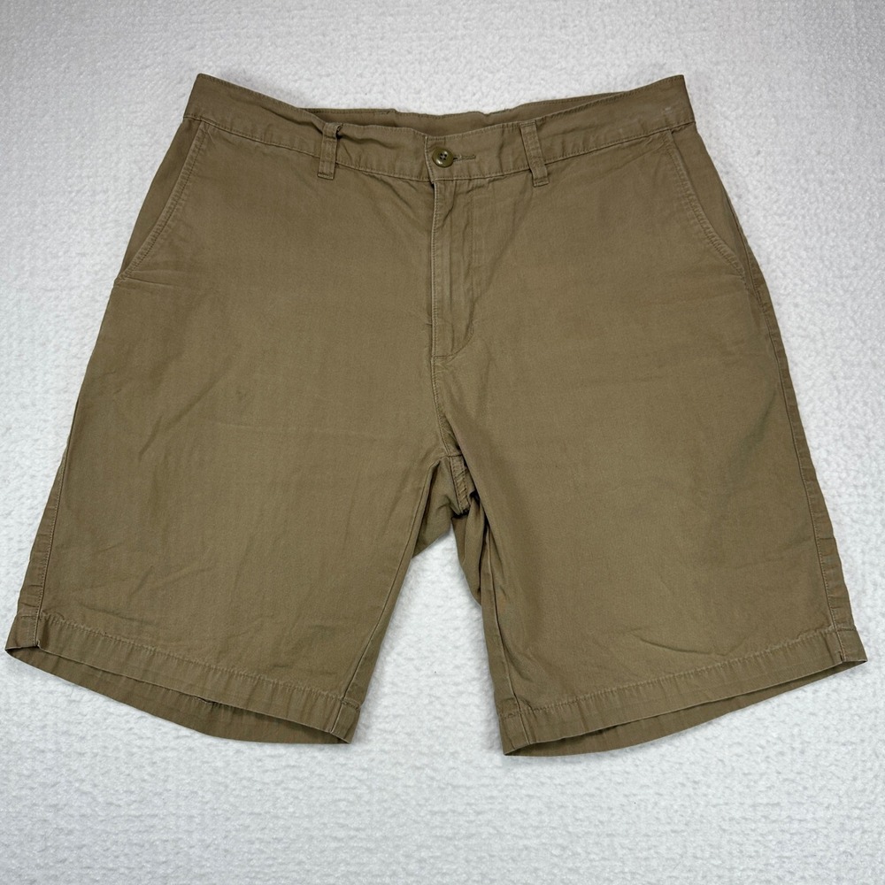 Patagonia Organic Cotton Khaki Shorts Mens 34 Casual Chino Tan Brown Outdoor‎